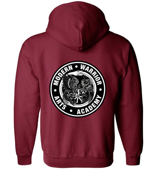 SJ of Solano & Modern Warrior Academy Gildan Zip Hoodie