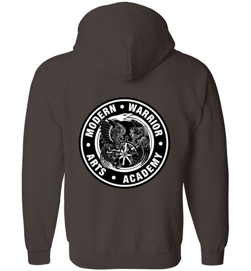 SJ of Solano & Modern Warrior Academy Gildan Zip Hoodie