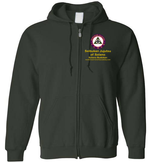 SJ of Solano & Modern Warrior Academy Gildan Zip Hoodie