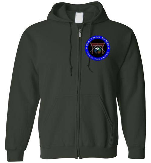 Salinas EIRB Front & Back Gildan Zip Hoodie