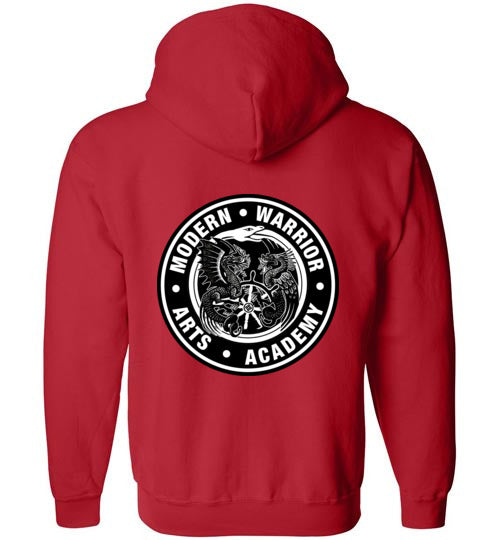 SJ of Solano & Modern Warrior Academy Gildan Zip Hoodie