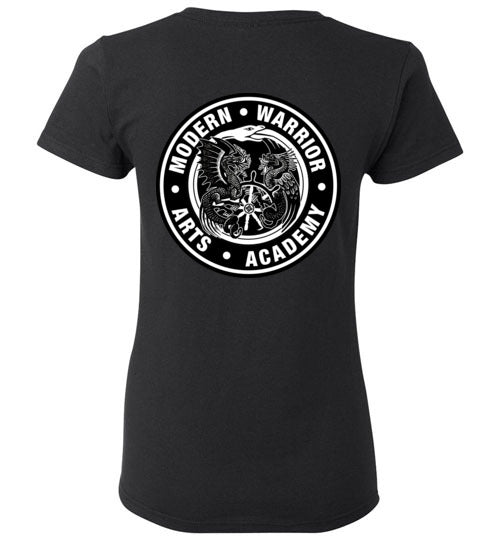 SJ of Solano & Modern Warrior Academy Gildan Ladies TShirt