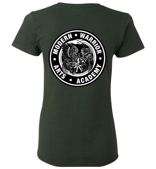 SJ of Solano & Modern Warrior Academy Gildan Ladies TShirt