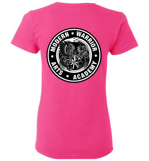 SJ of Solano & Modern Warrior Academy Gildan Ladies TShirt