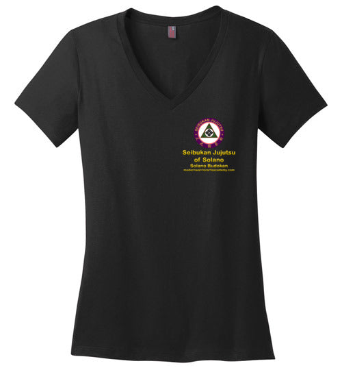 SJ of Solano & Modern Warrior Academy Gildan Ladies VNeck