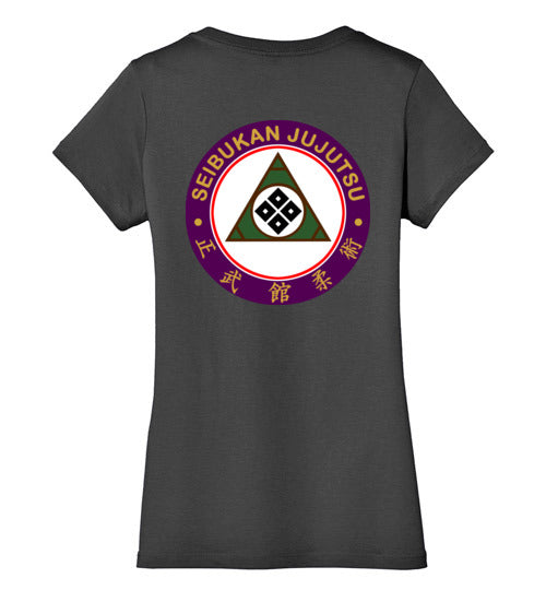 Women's V Neck SJ Kanji & SJ Logo - Multiple Colors Available!