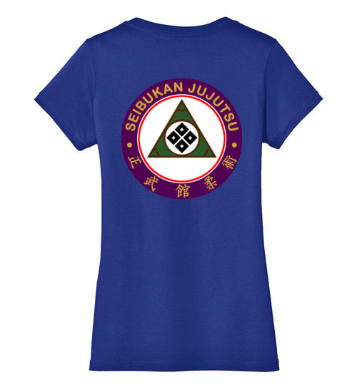 Women's V Neck SJ Kanji & SJ Logo - Multiple Colors Available!