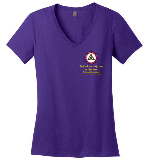 SJ of Solano & Modern Warrior Academy Gildan Ladies VNeck