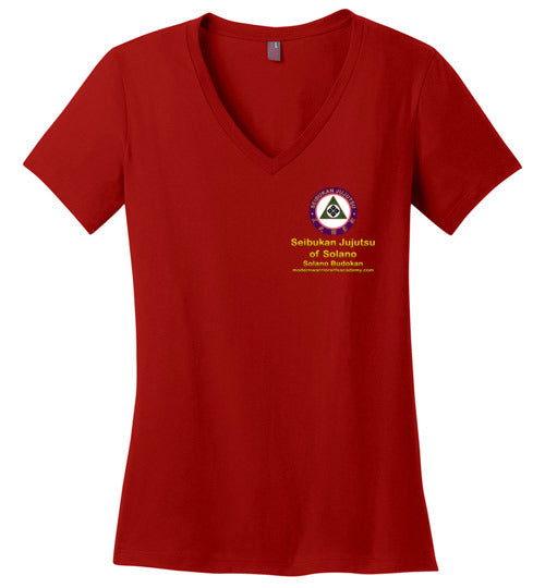 SJ of Solano & Modern Warrior Academy Gildan Ladies VNeck