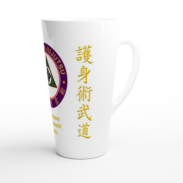 Seibukan Jujutsu White Latte 17oz Ceramic Mug