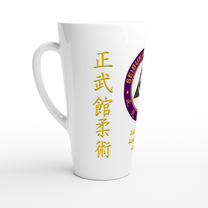 Seibukan Jujutsu White Latte 17oz Ceramic Mug